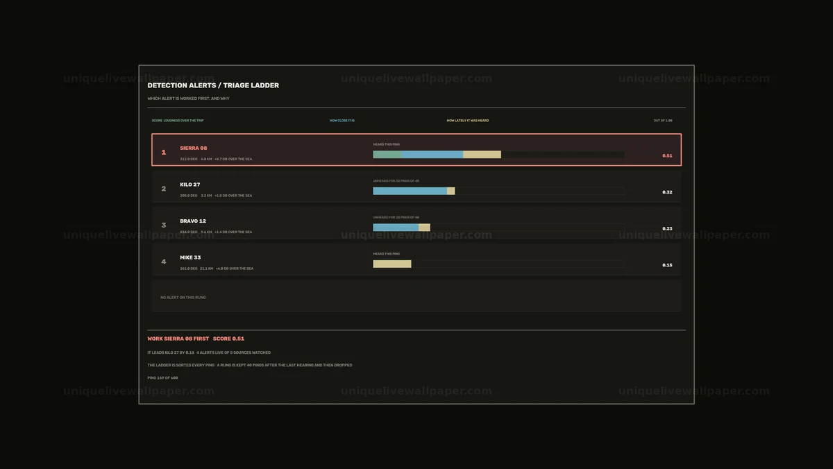 Watermarked thumbnail for Sonar Alert Triage Dashboard Seamless Loop