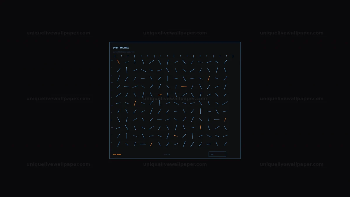 Drift Matrix Data HUD Seamless Loop