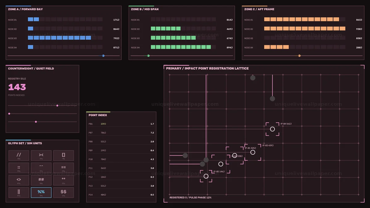 Futuristic Data Registration HUD Seamless Loop