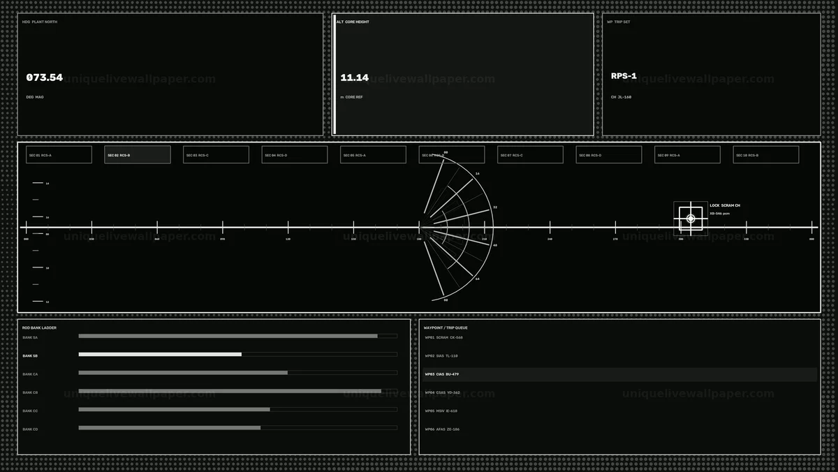Watermarked thumbnail for Nuclear Plant Alert Dashboard HUD Seamless Loop