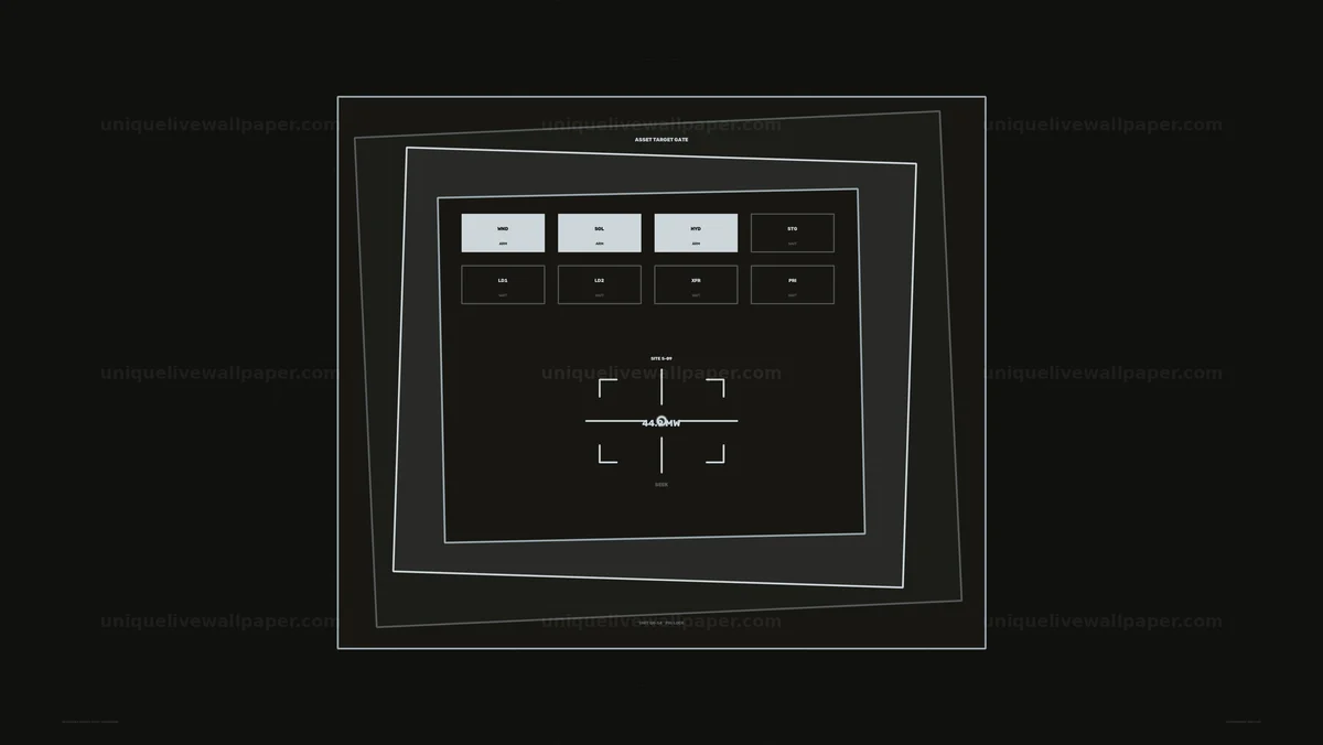 Renewable Energy Asset Dashboard HUD Seamless Loop