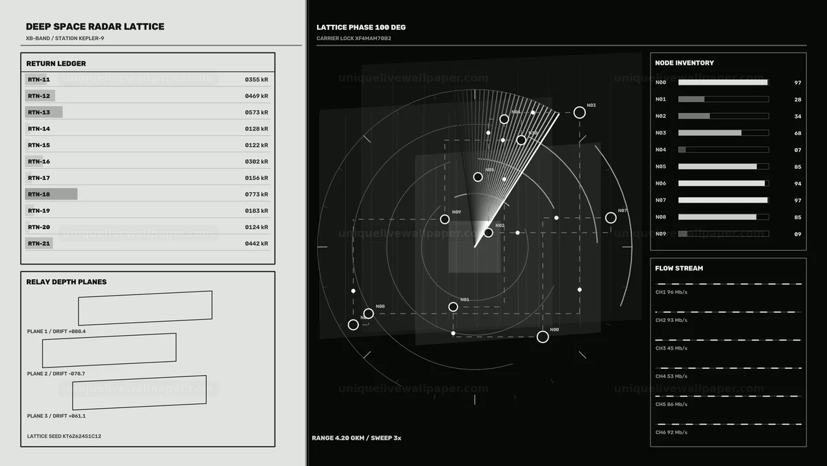Watermarked thumbnail for Space Communication Status HUD Seamless Loop