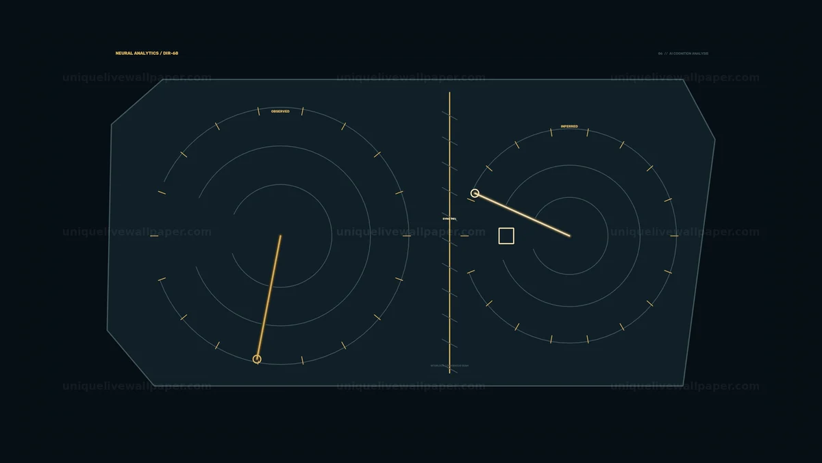 AI Cognition Analysis HUD Seamless Loop