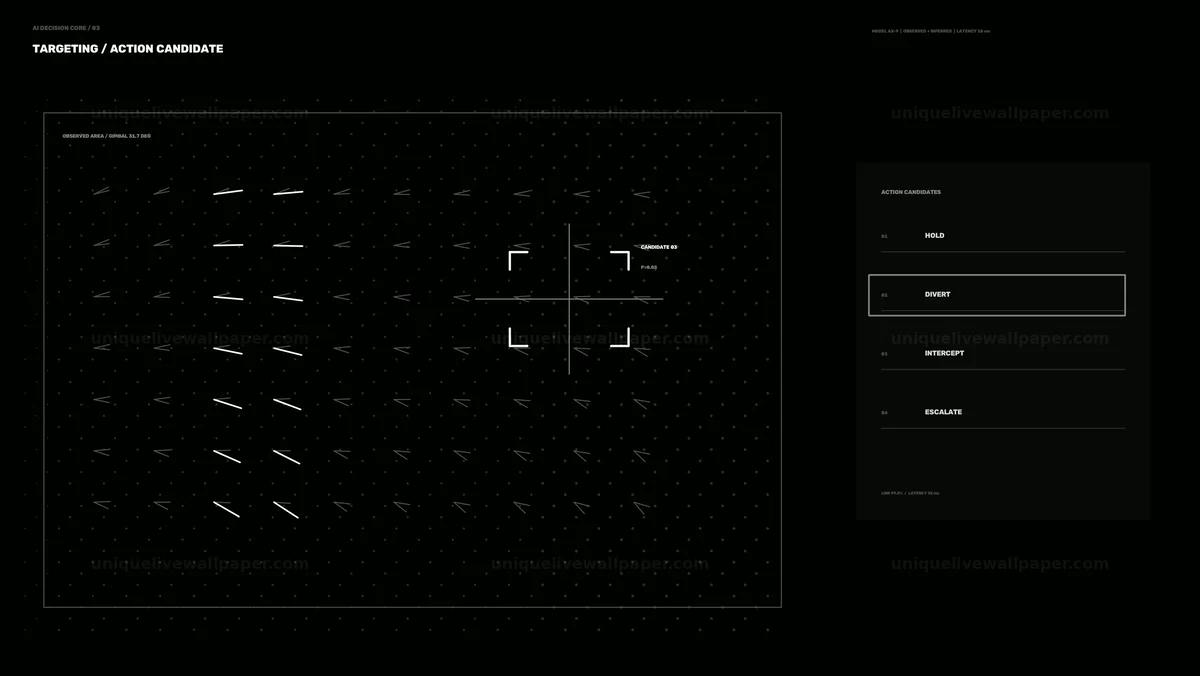Watermarked thumbnail for AI Decision-Making Targeting HUD Seamless Loop