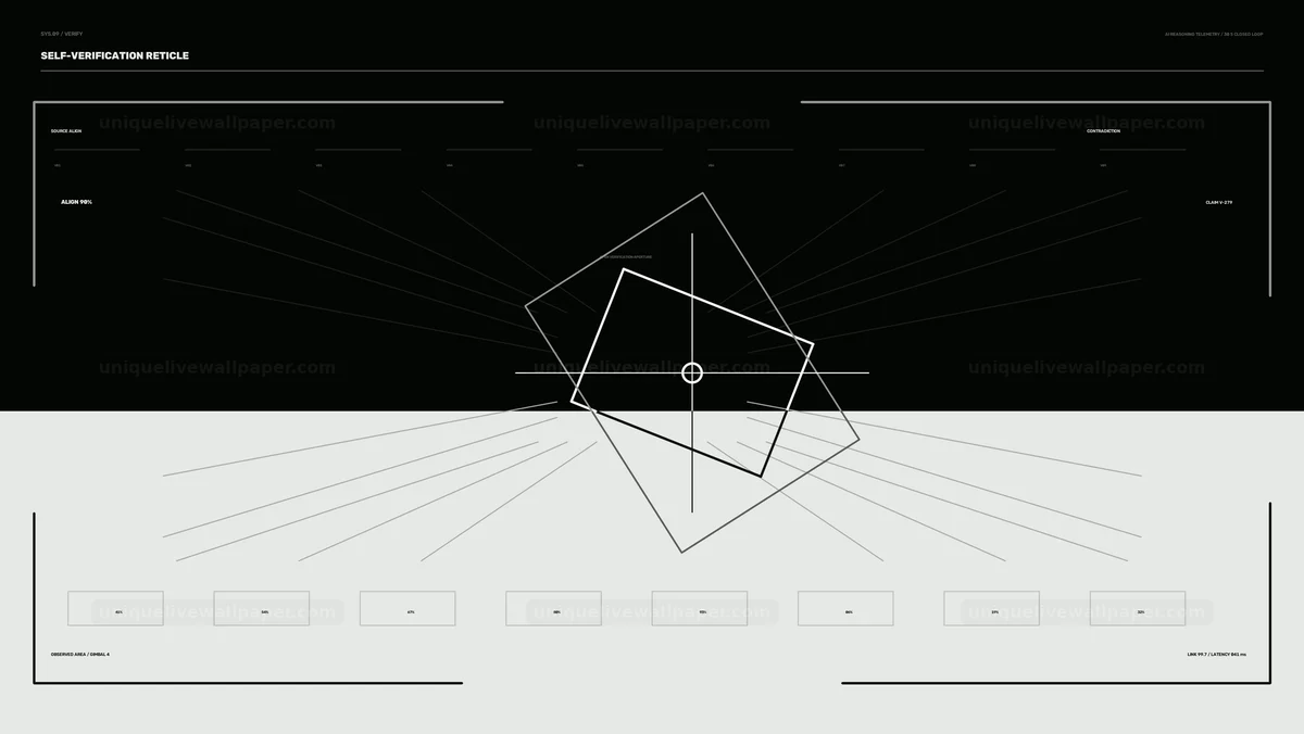 AI Reasoning Telemetry HUD Seamless Loop