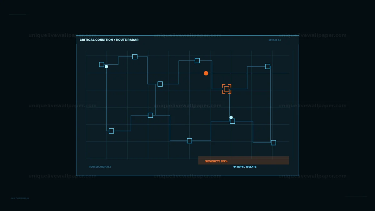Critical Condition Status Indicator HUD Seamless Loop