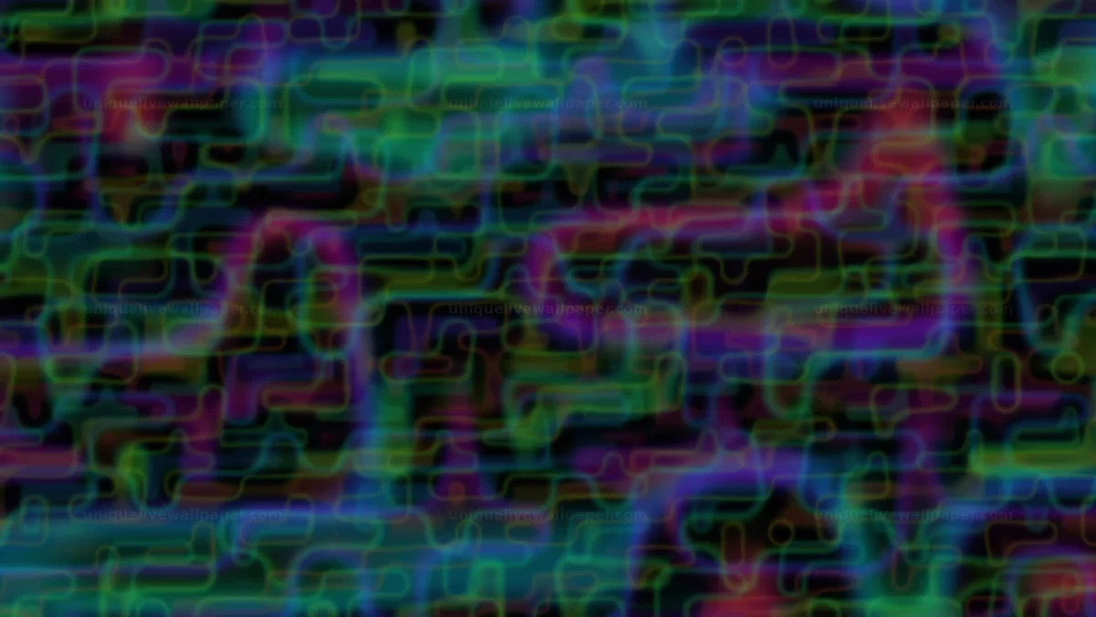 Glitching Rainbow Interference Background Seamless Loop