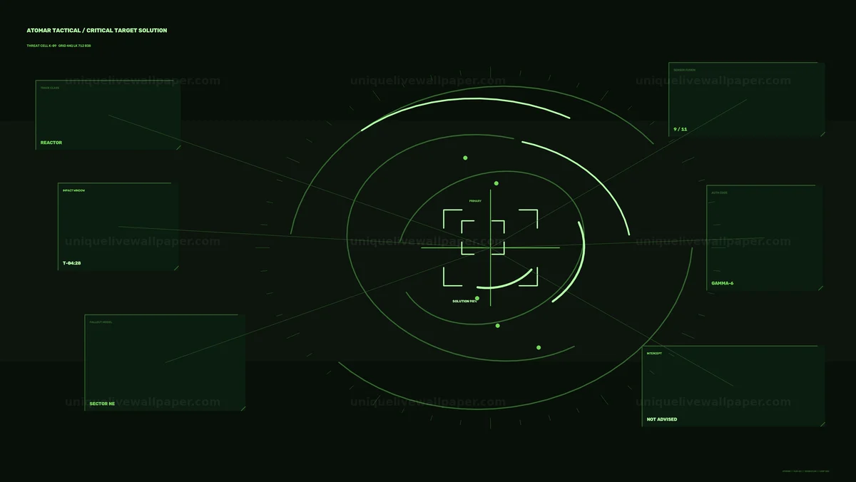 Watermarked thumbnail for Military Targeting Radar Reticle Seamless Loop