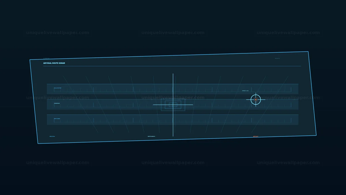 Sonar Tracking HUD Interface Seamless Loop