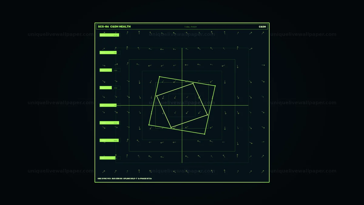 Watermarked thumbnail for Spacecraft Control Systems Health HUD Seamless Loop