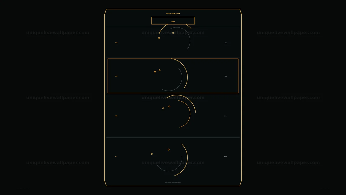 Acoustic Spectrum Analysis HUD Seamless Loop