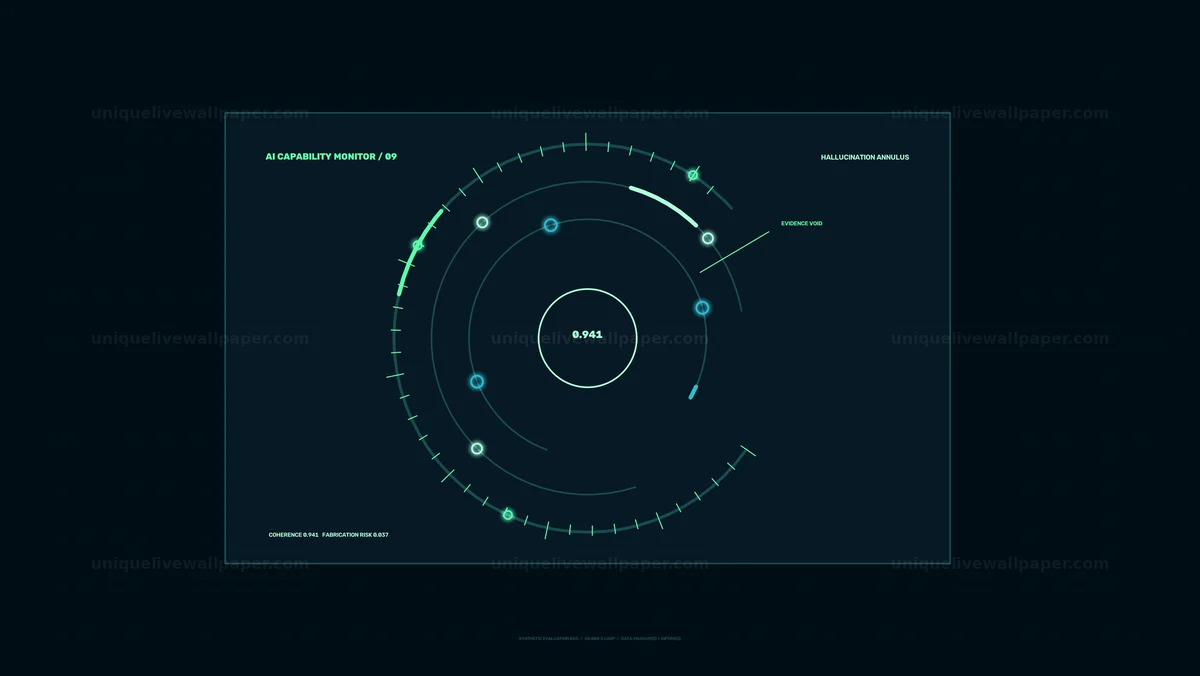 AI Capability Monitoring HUD Seamless Loop