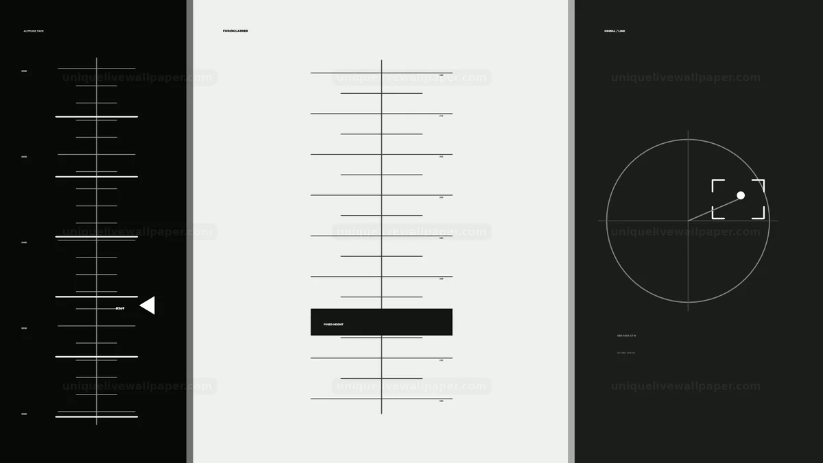 Drone Altitude Data Display HUD Seamless Loop