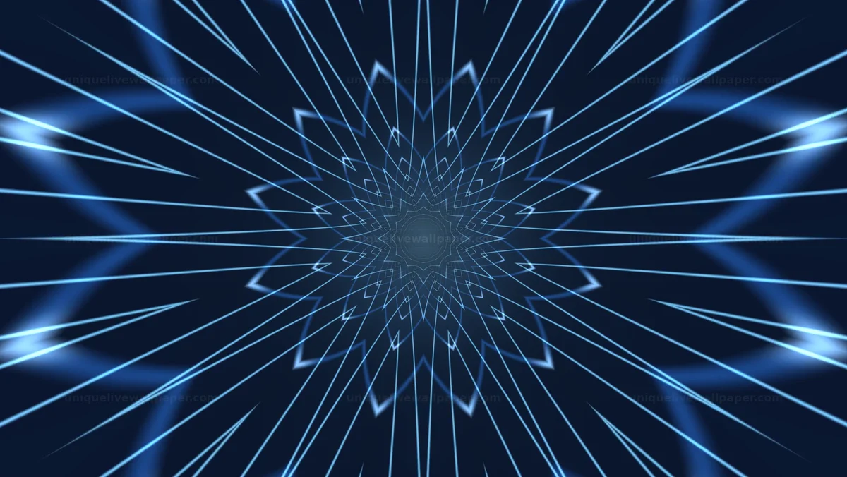 Electric Blue Wormhole Background Seamless Loop