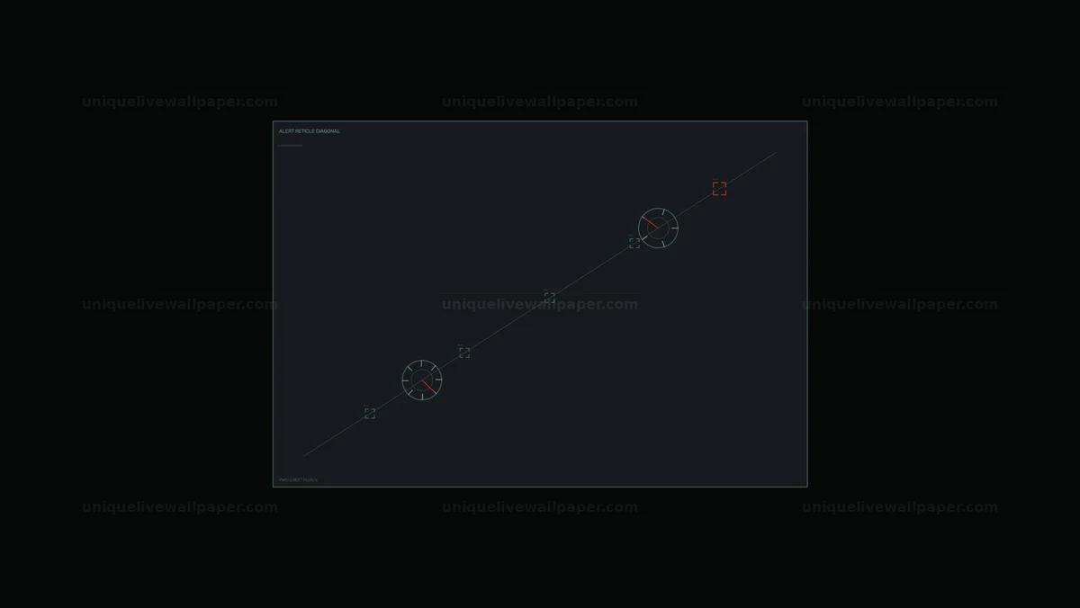 Futuristic Tracking HUD with Reticles Seamless Loop