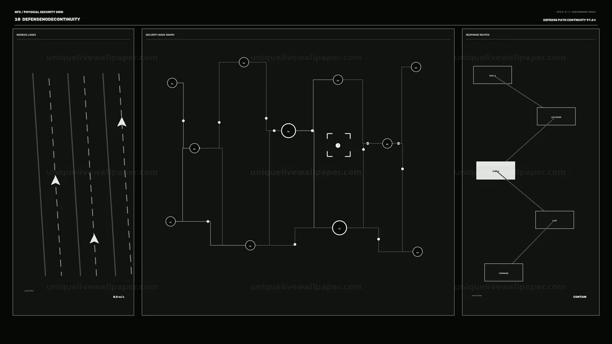 Physical Security Grid HUD Seamless Loop