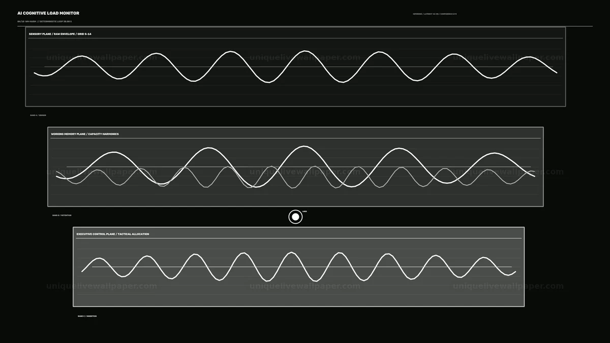 AI Cognitive Load Monitoring Display Seamless Loop