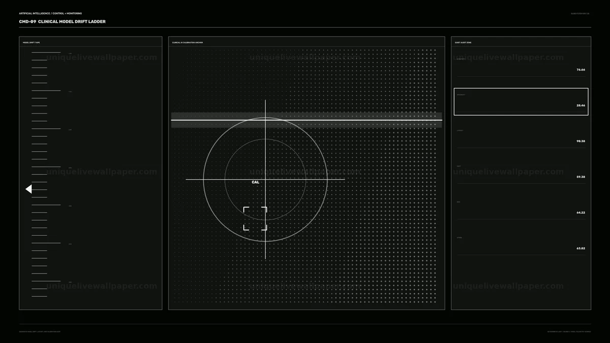 AI Model Drift Monitoring Dashboard HUD