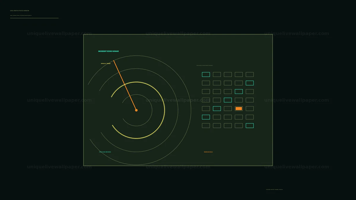 Watermarked thumbnail for Civil Rights Status Monitor Radar HUD Seamless Loop