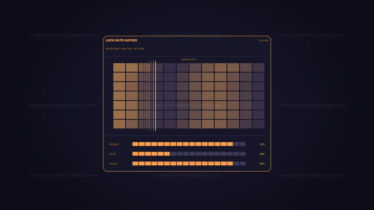 Digital Target Lock HUD Matrix Seamless Loop