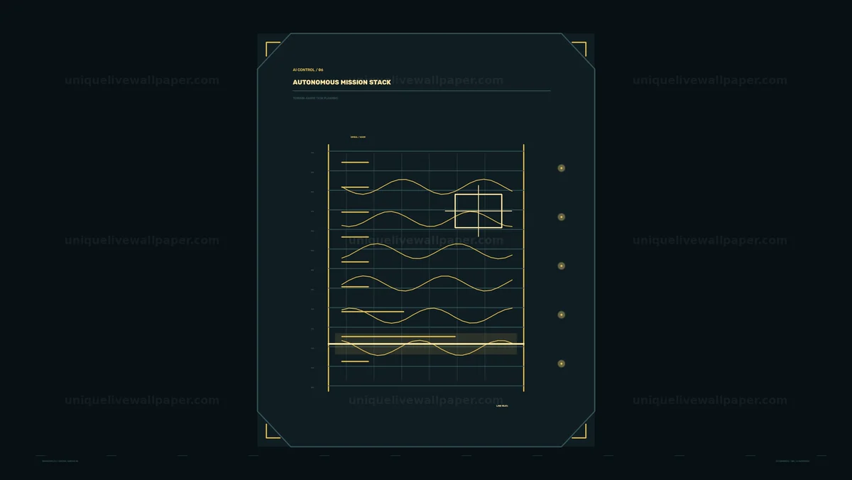 AI Control Panel Graph HUD Seamless Loop