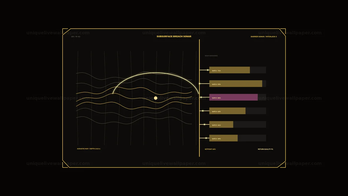 Defense Incident Response Sonar HUD Seamless Loop