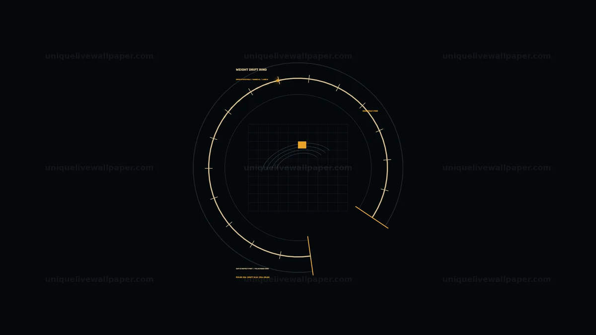 Futuristic Circular Data HUD Seamless Loop