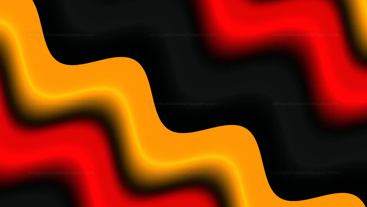 Watermarked thumbnail for German flag color wave background creates a flowing motion effect