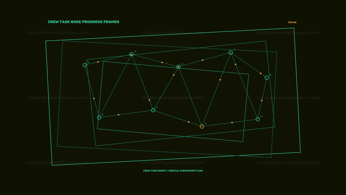 Spacecraft Mission Progress HUD Seamless Loop