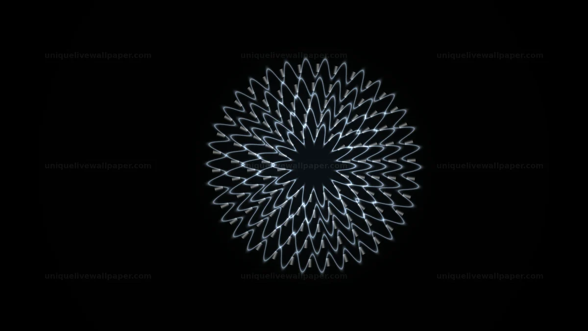 Watermarked thumbnail for Abstract Neon Mandala Bloom Seamless Loop