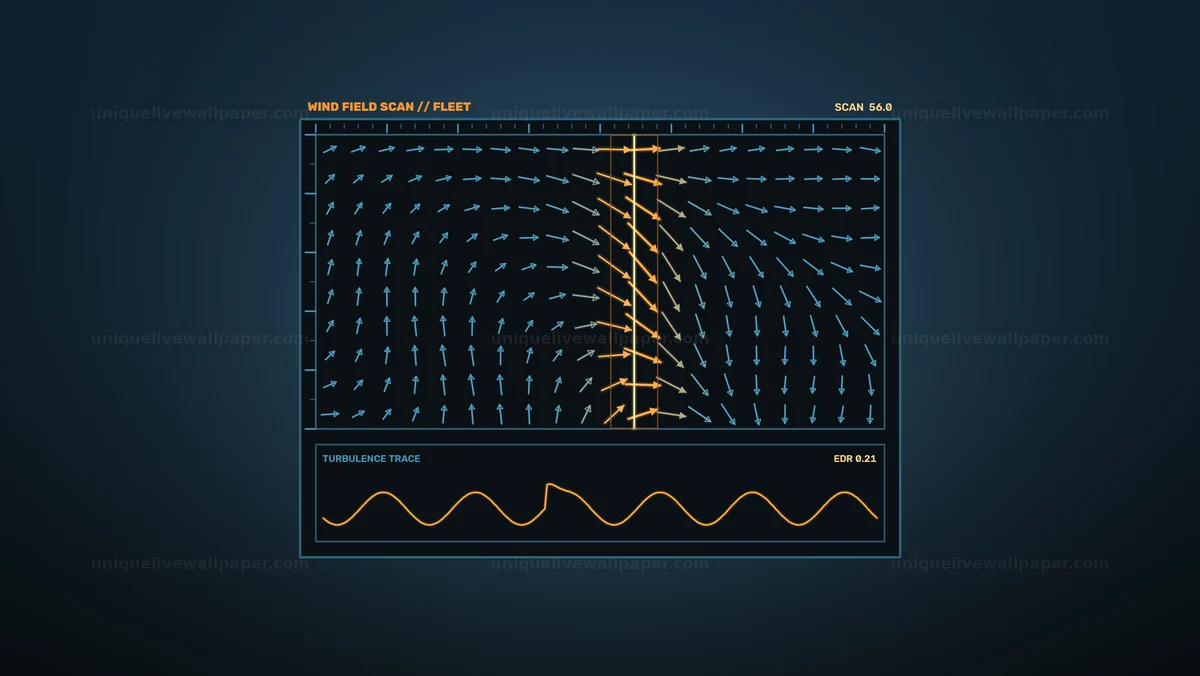 Aircraft Fleet Wind Monitoring HUD Seamless Loop