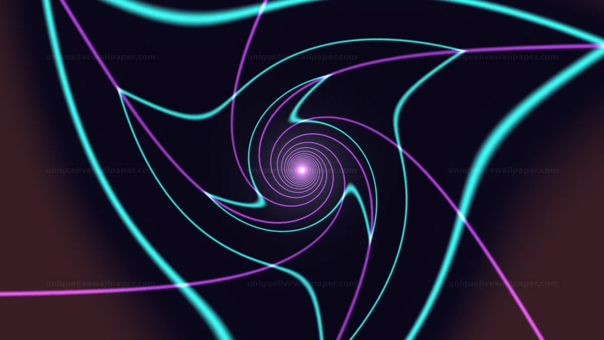 Watermarked thumbnail for Neon Spiral Tunnel Seamless Loop