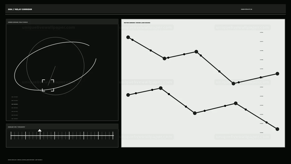 Watermarked thumbnail for Orbital Surveillance Relay HUD Seamless Loop