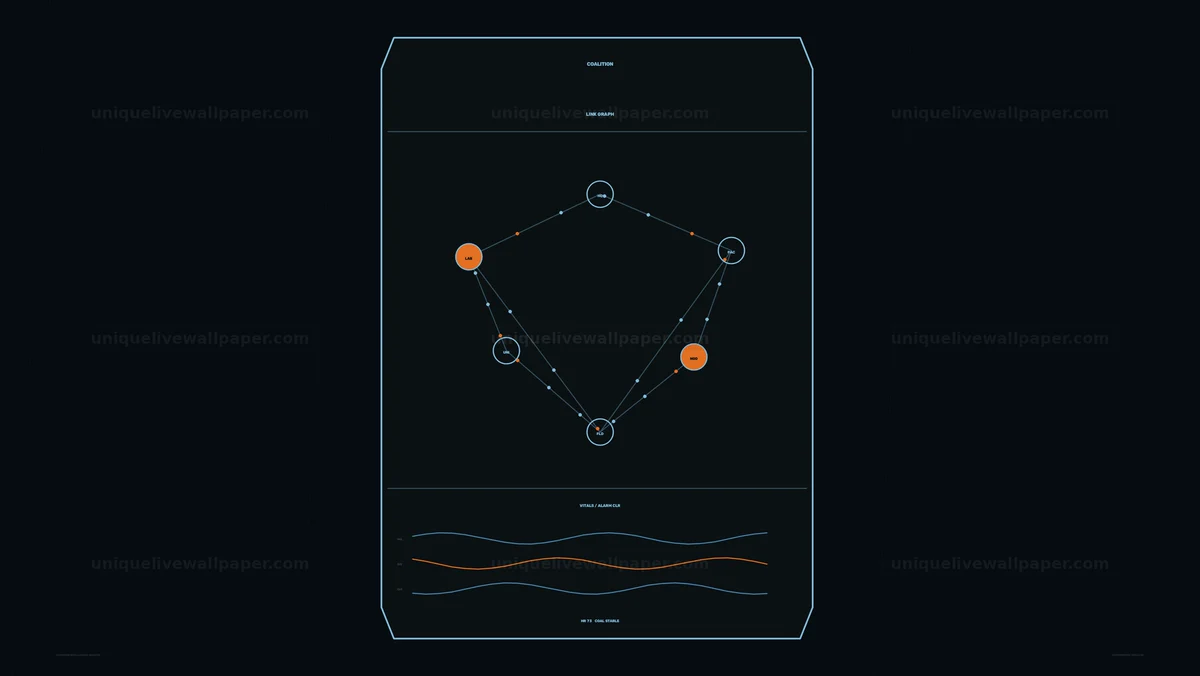 Watermarked thumbnail for Campaign Intelligence Monitor Link Graph HUD Seamless Loop