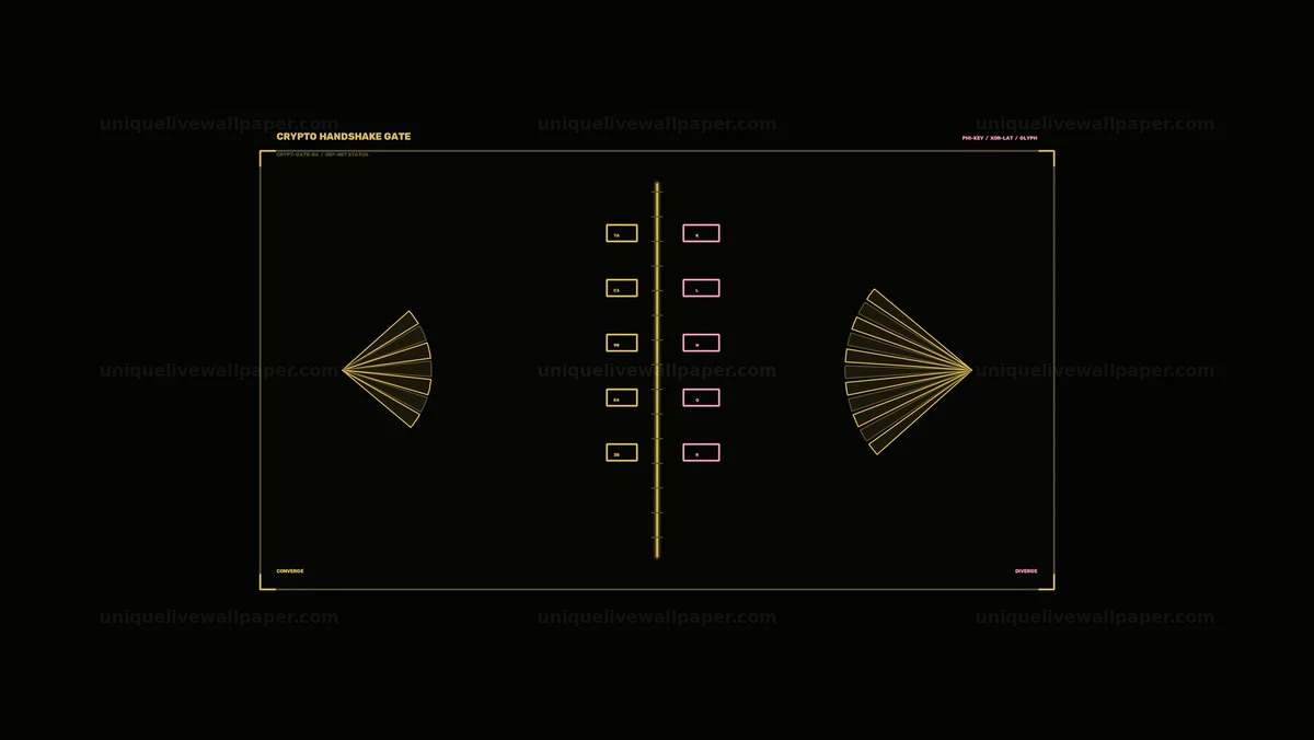 Defense Network Status HUD Seamless Loop