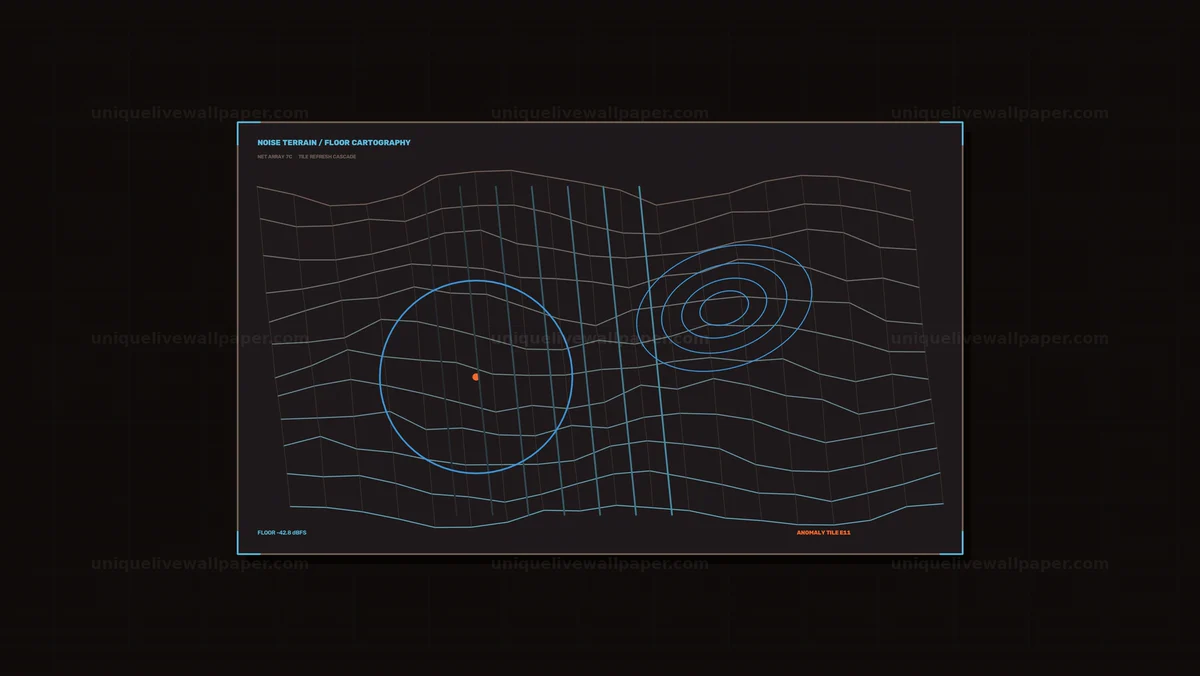 Acoustic Monitoring HUD Noise Terrain Seamless Loop