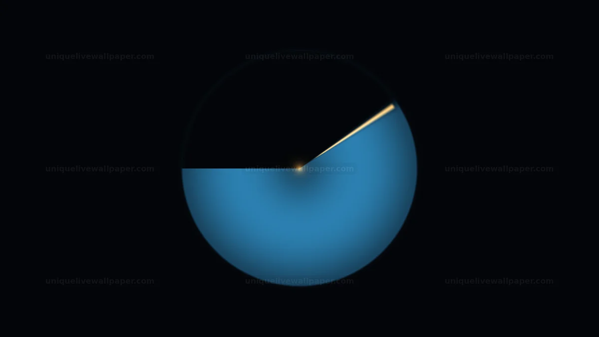 Watermarked thumbnail for Blue Eclipse Circular Wipe Transition Seamless Loop