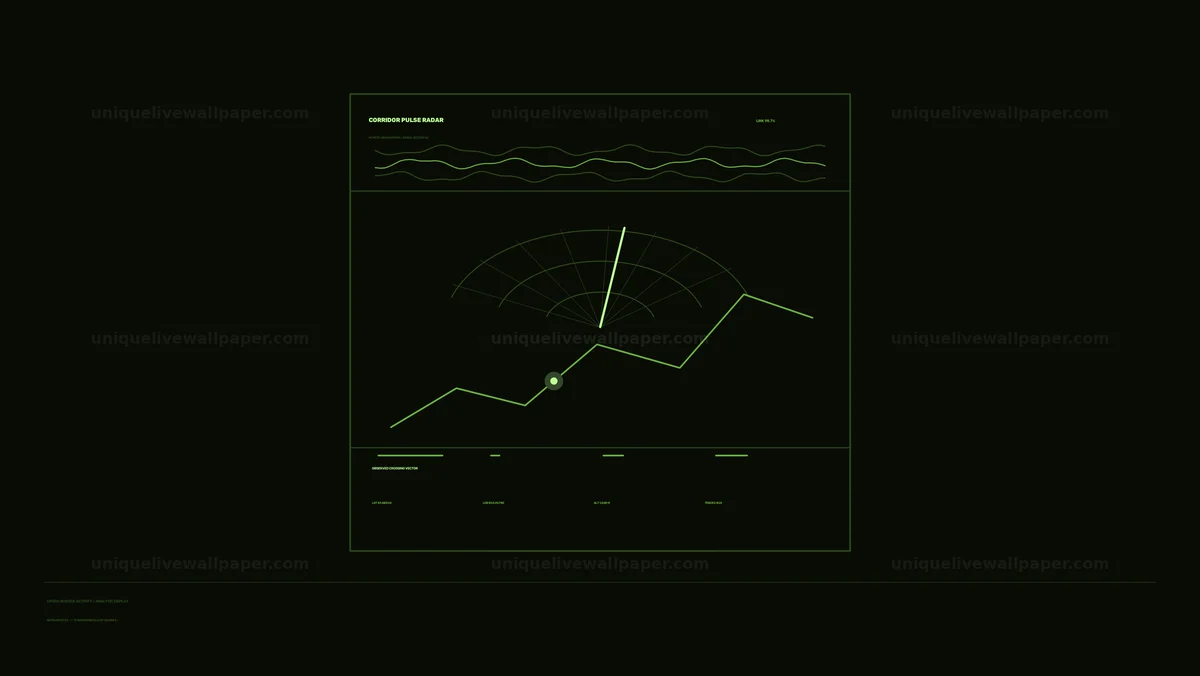 Watermarked thumbnail for Cross-Border Activity Radar Display Seamless Loop