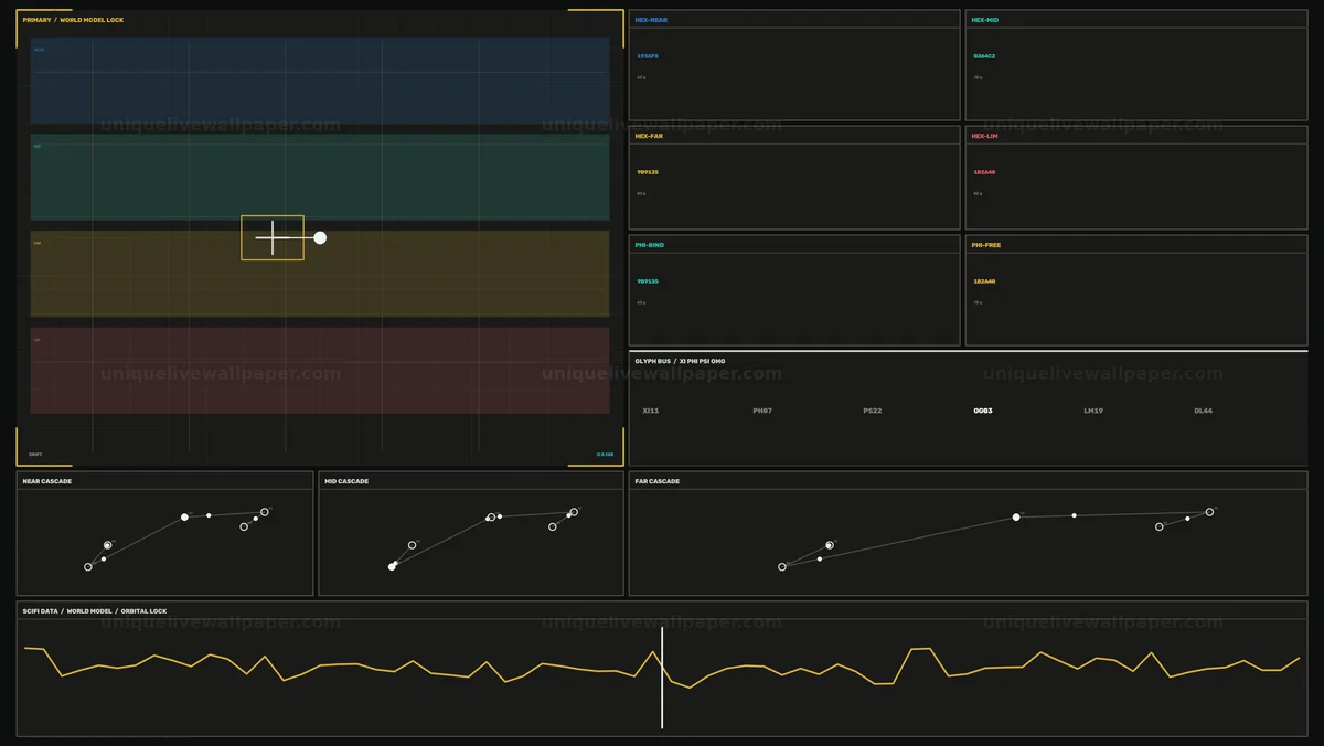 Watermarked thumbnail for Futuristic Data Tracking HUD Seamless Loop