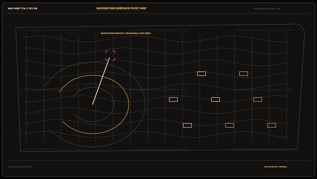 Watermarked thumbnail for Spacecraft Navigation HUD Map Seamless Loop