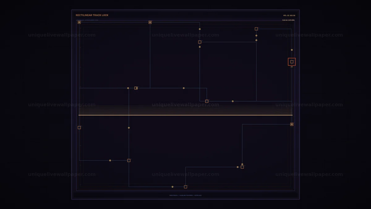 Futuristic Track Lock Display Seamless Loop