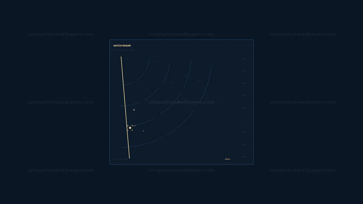 Watermarked thumbnail for Radar Surveillance HUD Target Tracking Seamless Loop