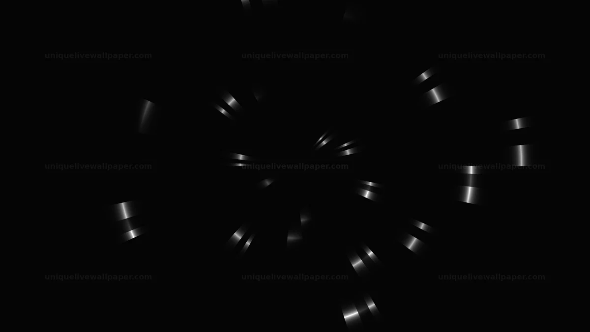 Black and White Radiating Curves Seamless Loop