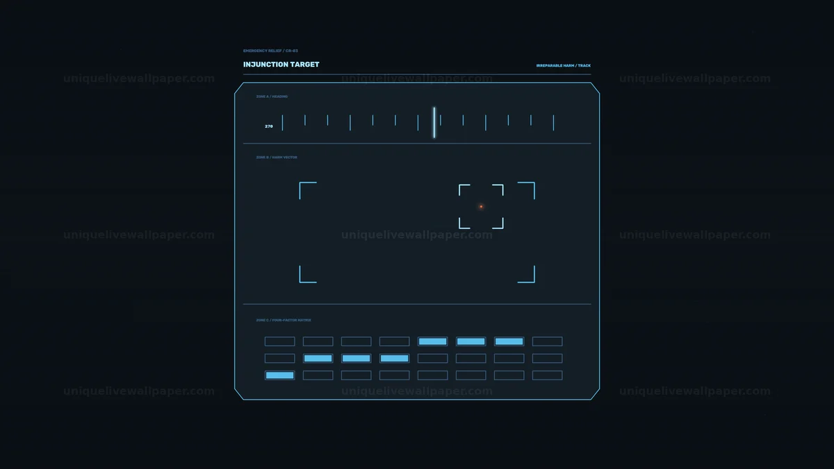 Legal Injunction Target HUD Seamless Loop