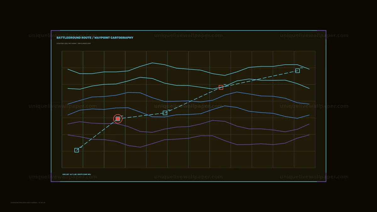 Campaign Strategy Route Data HUD Seamless Loop