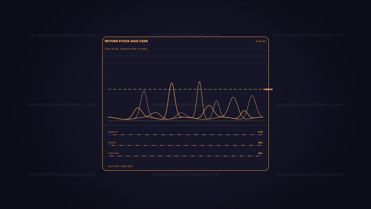 Digital Acquisition Radar HUD Seamless Loop