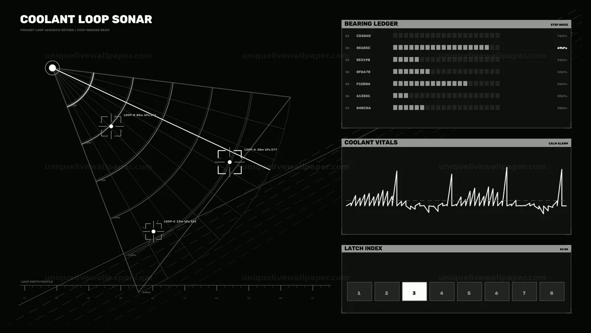 Industrial Coolant Monitoring HUD Interface