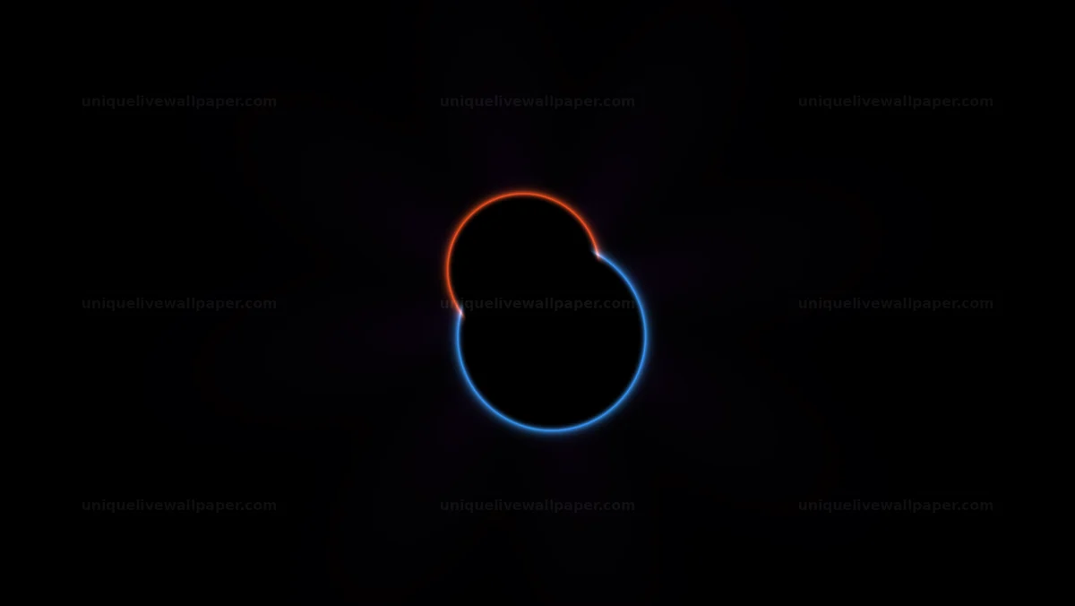Watermarked thumbnail for Overlapping Orange and Blue Neon Rings Seamless Loop