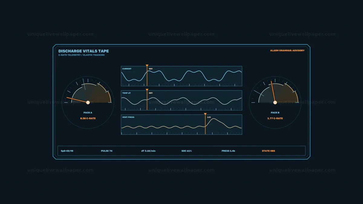 Watermarked thumbnail for Battery Energy Storage Warning HUD Seamless Loop