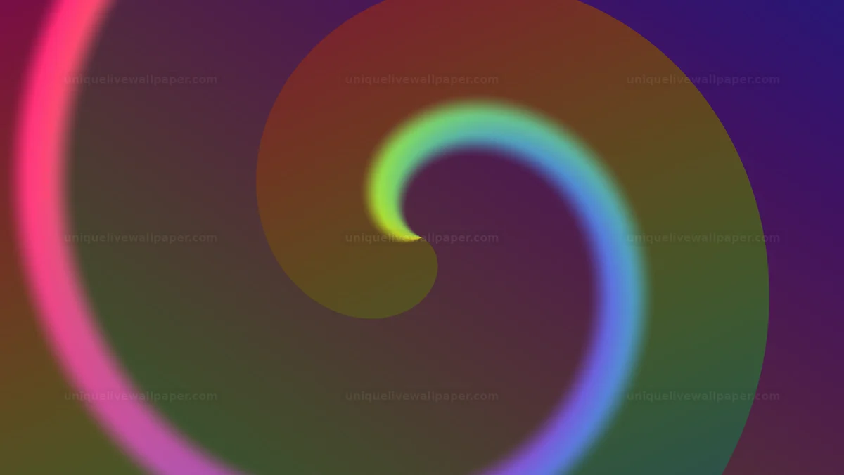 Colorful digital noise transition shows bright swirling shapes